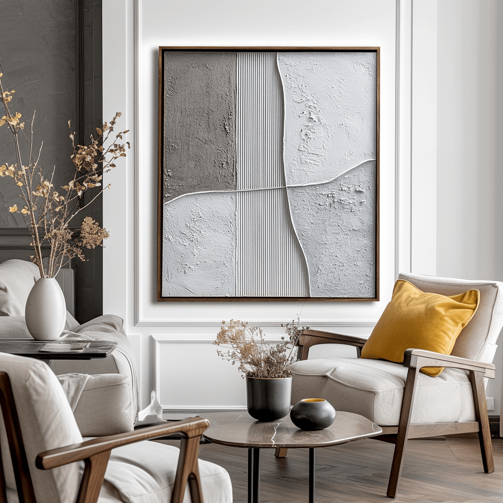 Seam of Light – Neutral Geometric Painting #awp107 Painting artwepaint 