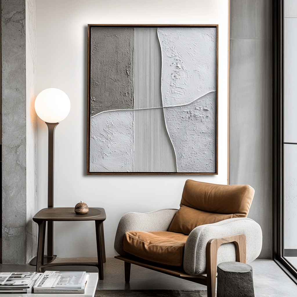 Seam of Light – Neutral Geometric Painting #awp107 Painting artwepaint 