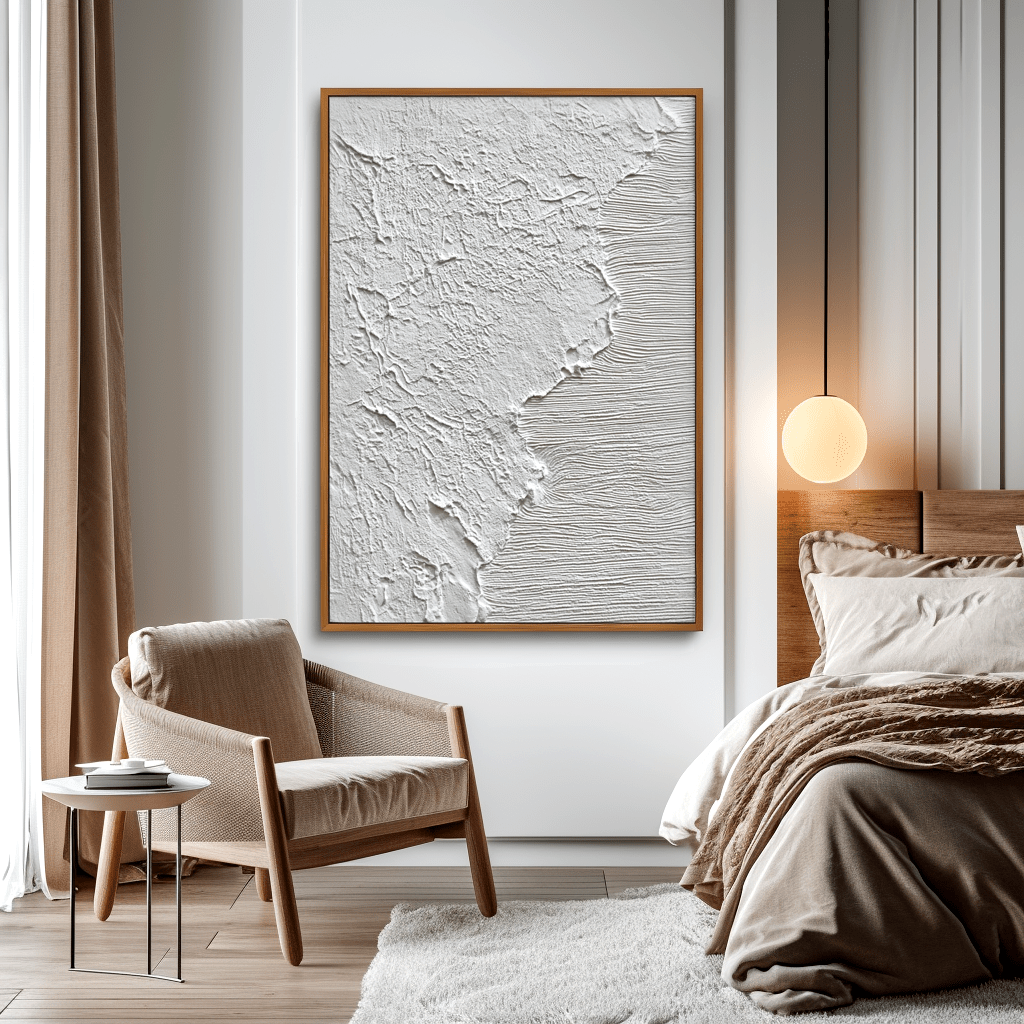 Shoreline Contrast White Textured Painting #awp99 Painting artwepaint 