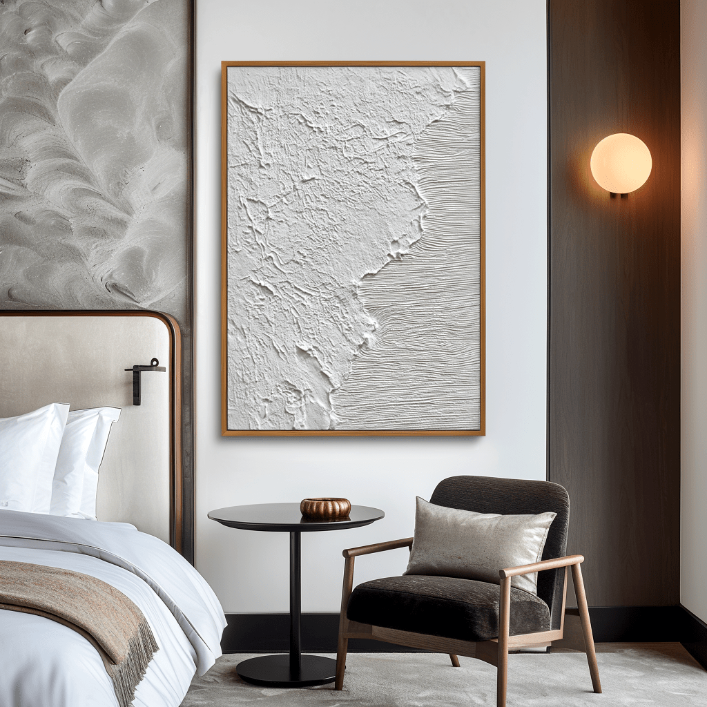 Shoreline Contrast White Textured Painting #awp99 Painting artwepaint 