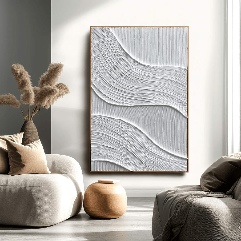 Soft Current White Textured Painting #awp97 Painting artwepaint 