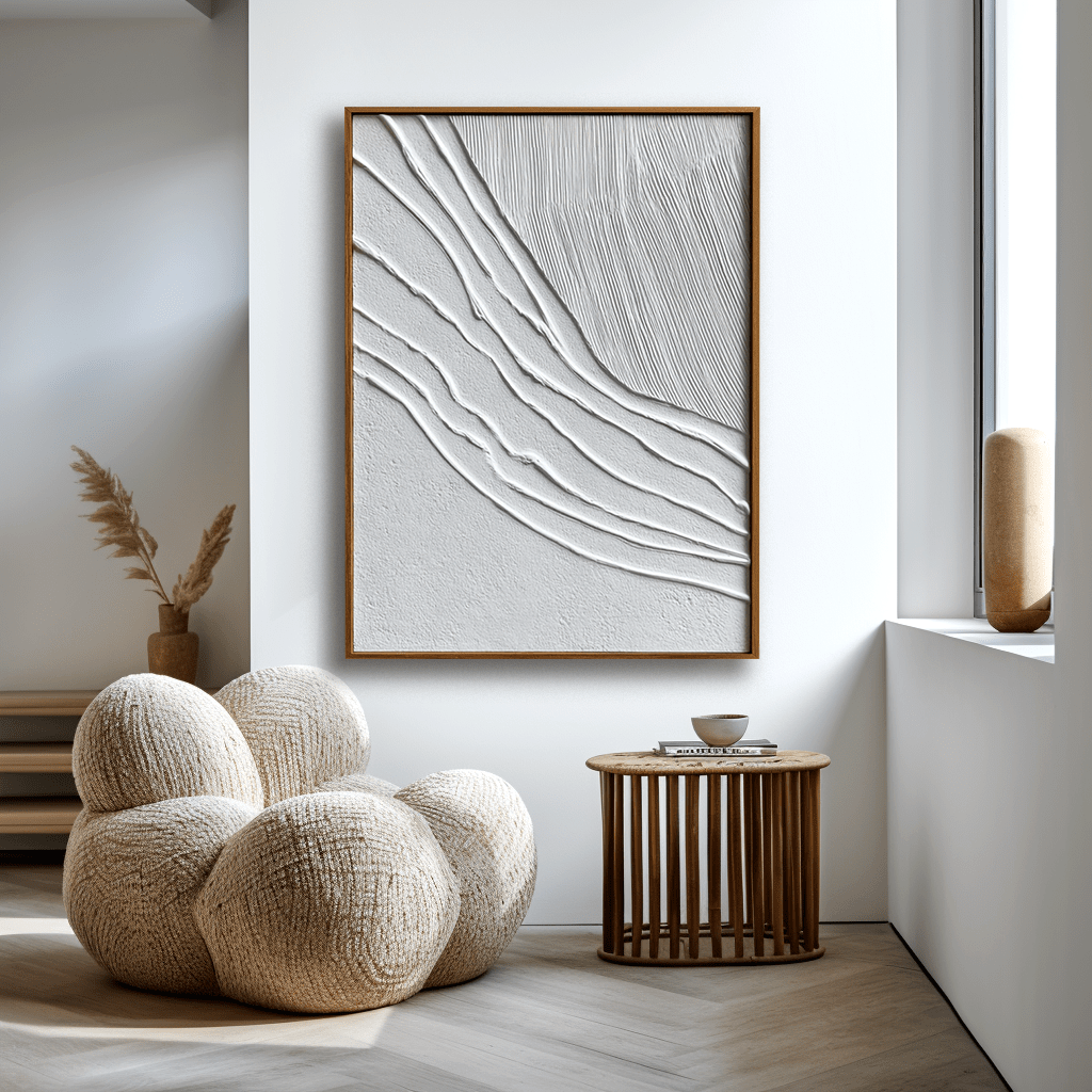 Tidal Calm – White Textured Painting #awp100 Painting artwepaint 