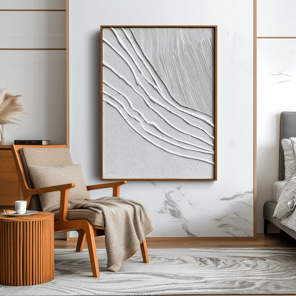 Tidal Calm – White Textured Painting #awp100 Painting artwepaint 