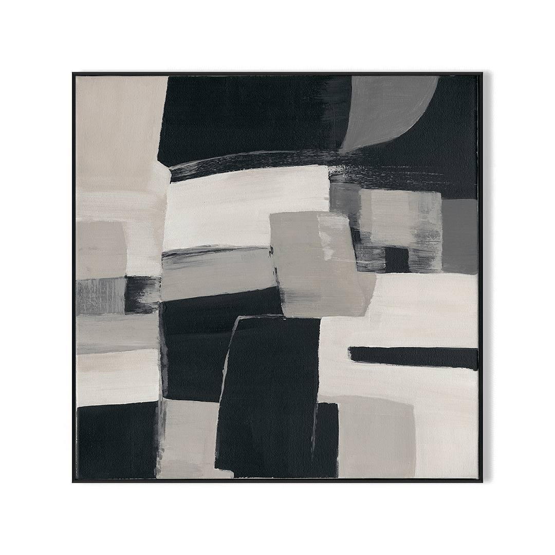 Abstract Grid - Neutral Tone Geometric Painting#M4703 Painting artwepaint 