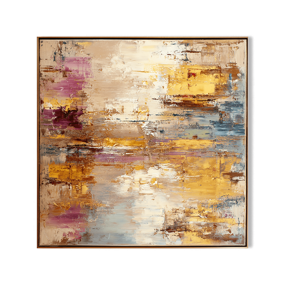 Amber Glow – Warm Abstract Painting #29 Painting artwepaint 
