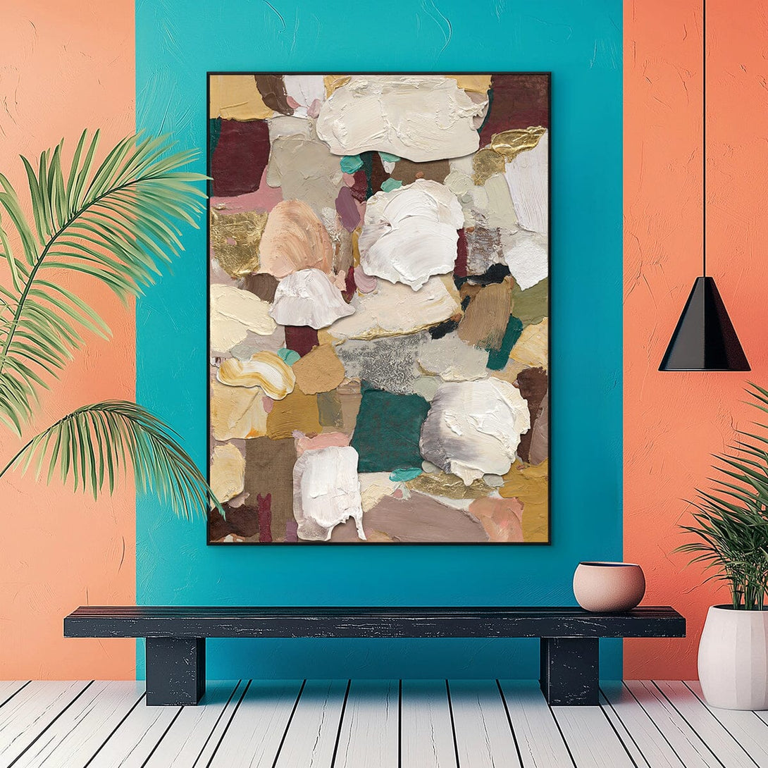 Aurora Bloom-Multicolor Abstract Texture Painting #P6195 Painting artwepaint 