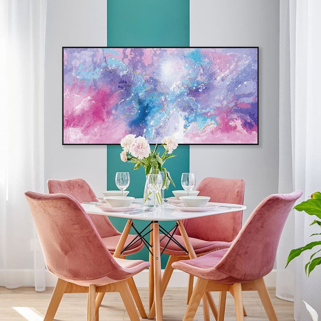 Aurora Bloom-Pink & Purple Abstract #I9880 Painting artwepaint 