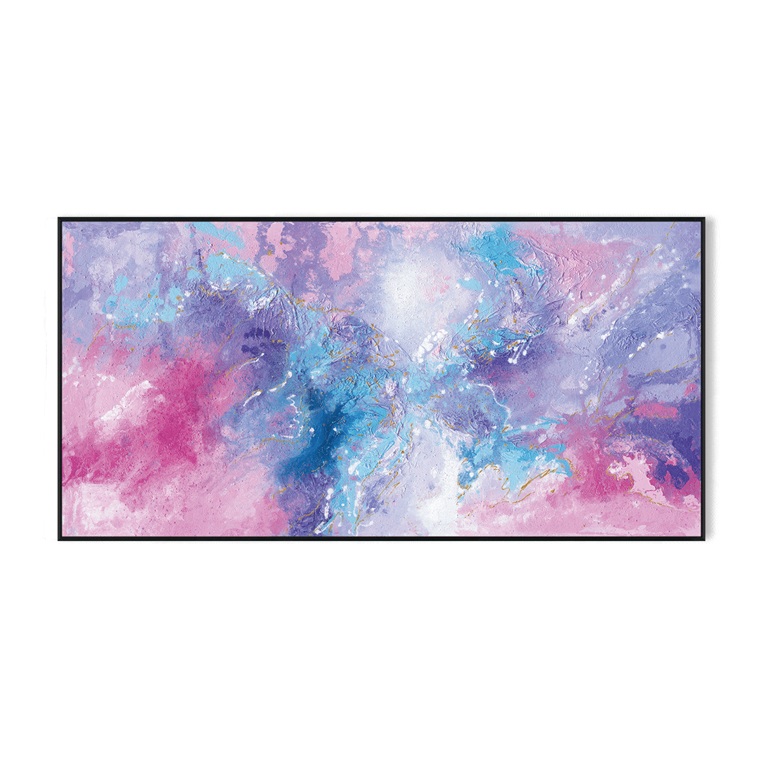 Aurora Bloom-Pink & Purple Abstract #I9880 Painting artwepaint 