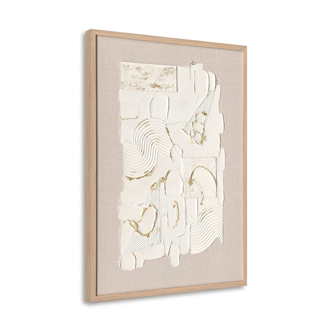 Aurora Flow-White and Gold Textured Art#M2699 Painting artwepaint 