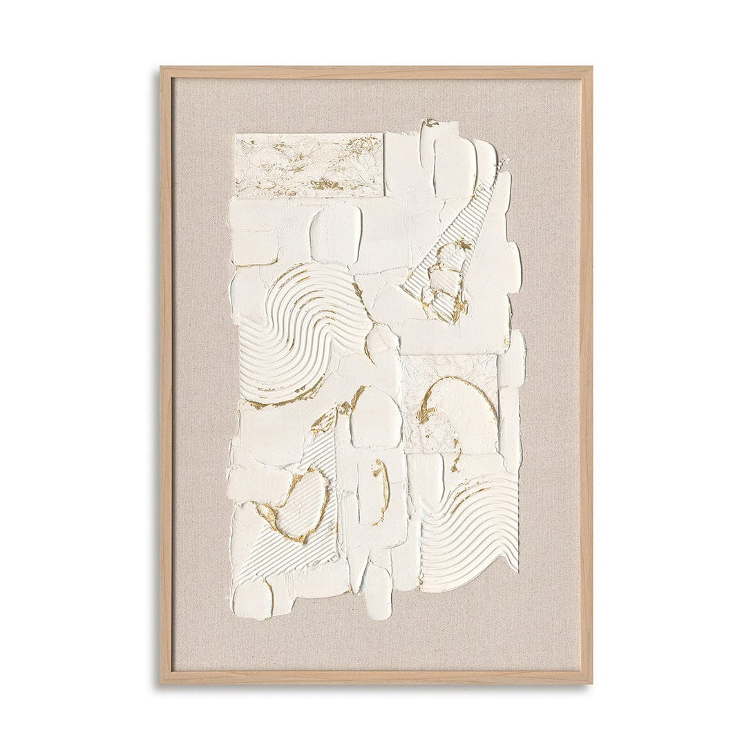 Aurora Flow-White and Gold Textured Art#M2699 Painting artwepaint 