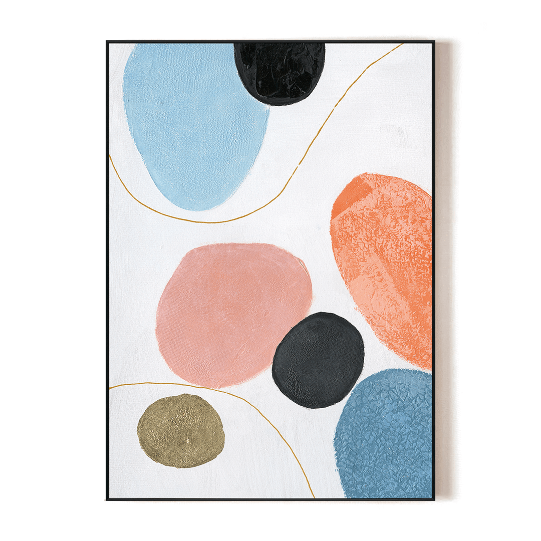 Aurora Shapes - Modern Abstract Art #J1501 Painting artwepaint 