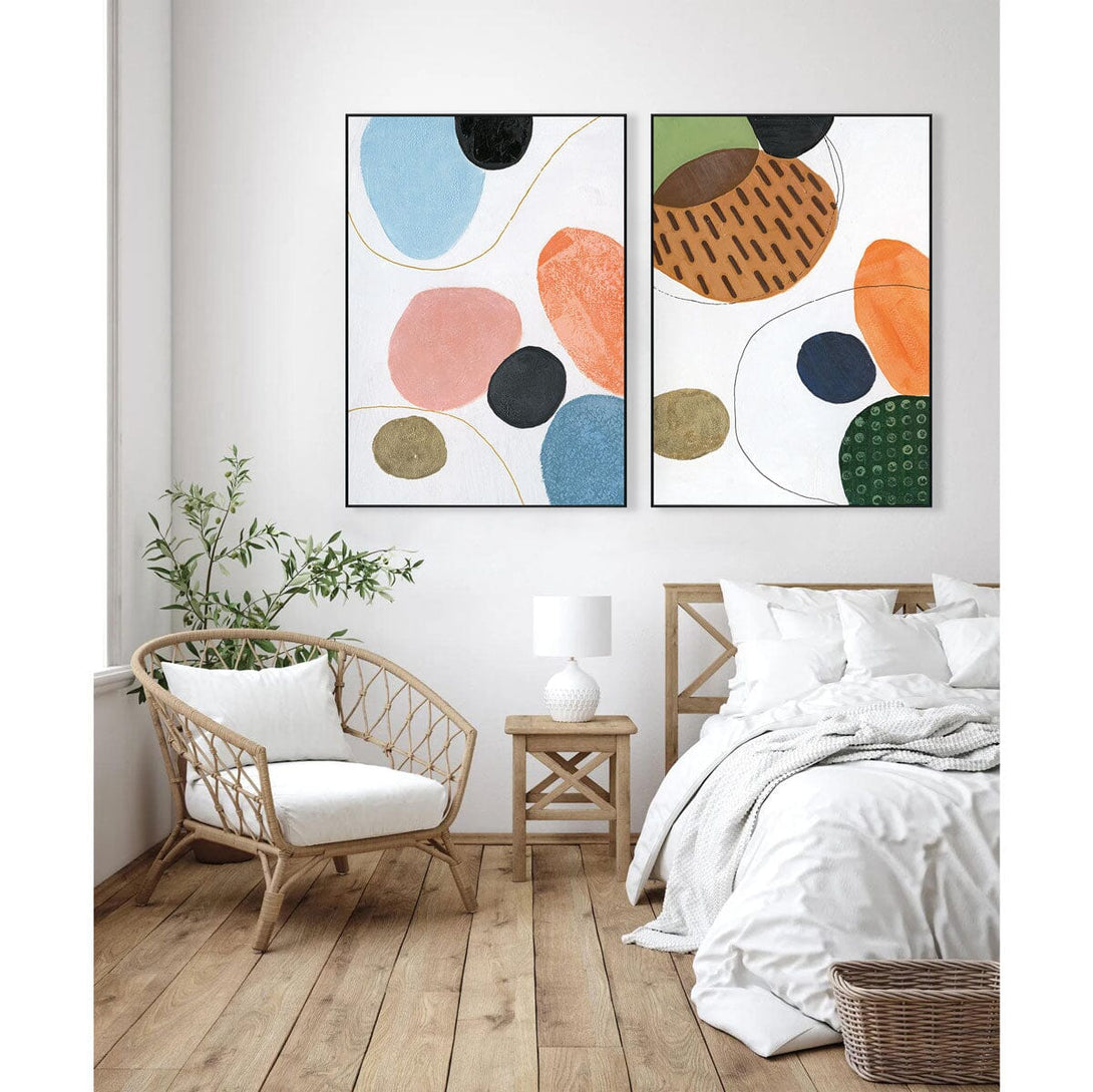 Aurora Shapes - Modern Abstract Art #J1501 Painting artwepaint 