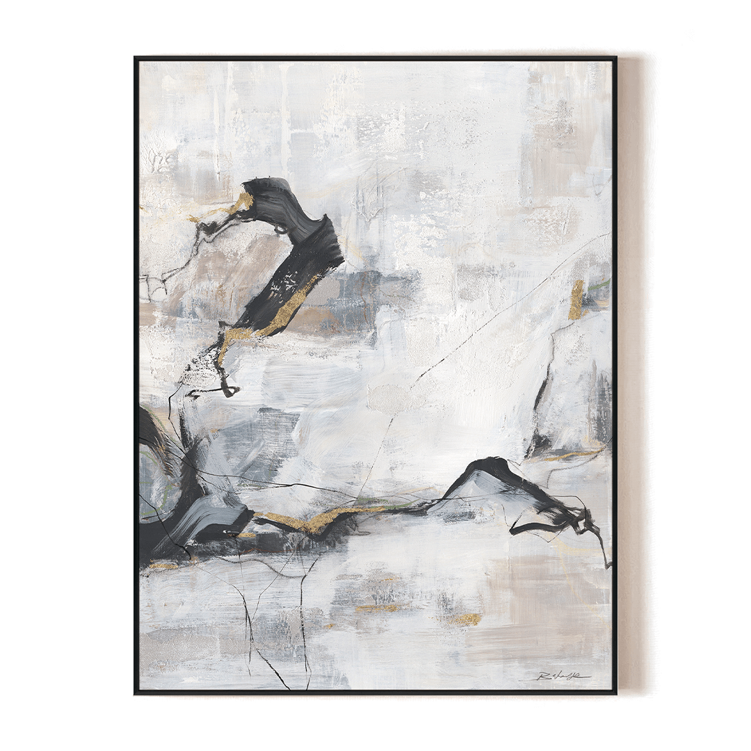 Aurora Trace - Blue Grey Abstract Painting#M6887 Painting artwepaint 