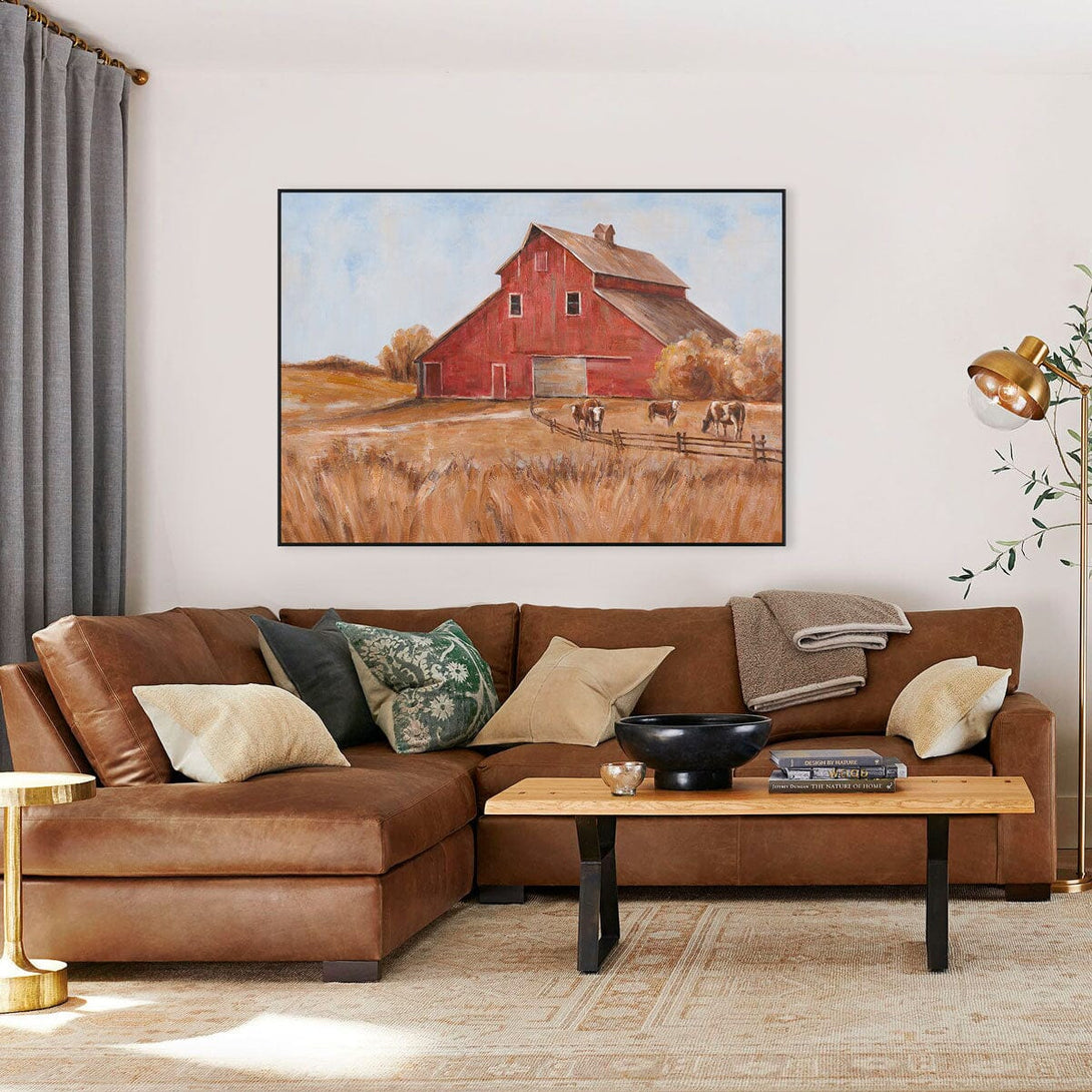 Autumn Barn – Rustic Farm Landscape#L3608 Painting artwepaint 