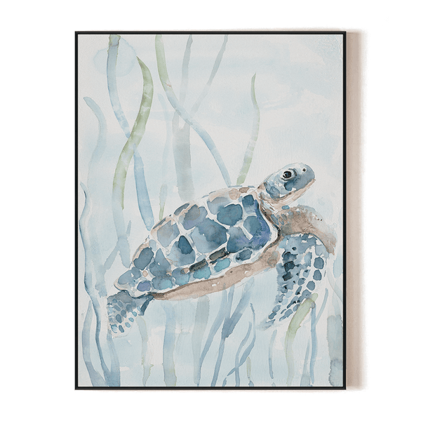 Azure Drift - Sea Turtle Watercolor Painting #M3555 Painting artwepaint 