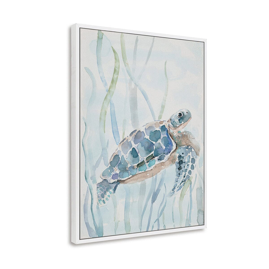 Azure Drift - Sea Turtle Watercolor Painting #M3555 Painting artwepaint 