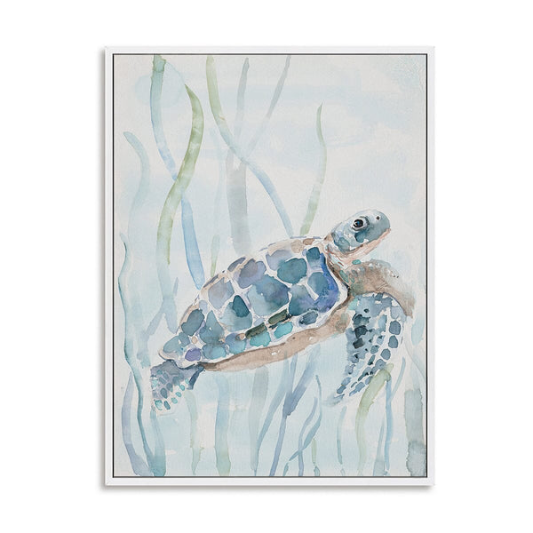 Azure Drift - Sea Turtle Watercolor Painting #M3555 Painting artwepaint 
