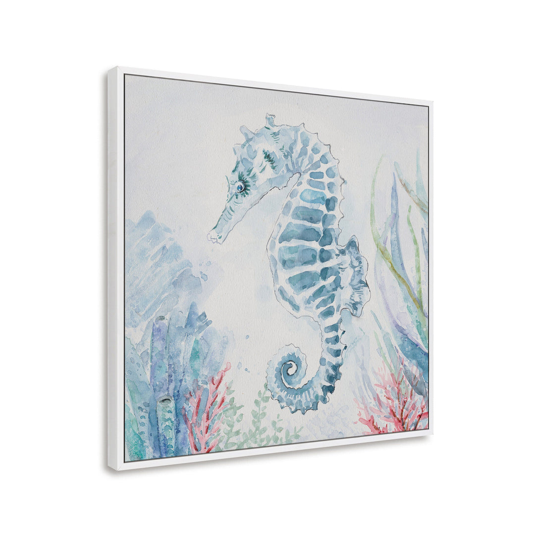 Azure Guardian - Seahorse Watercolor #M3571 Painting artwepaint 