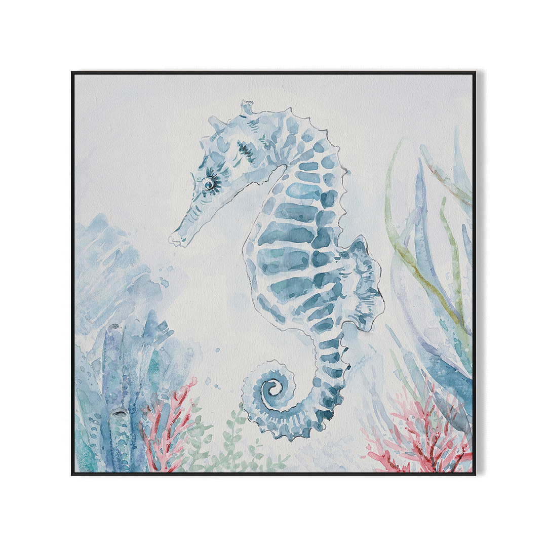 Azure Guardian - Seahorse Watercolor #M3571 Painting artwepaint 