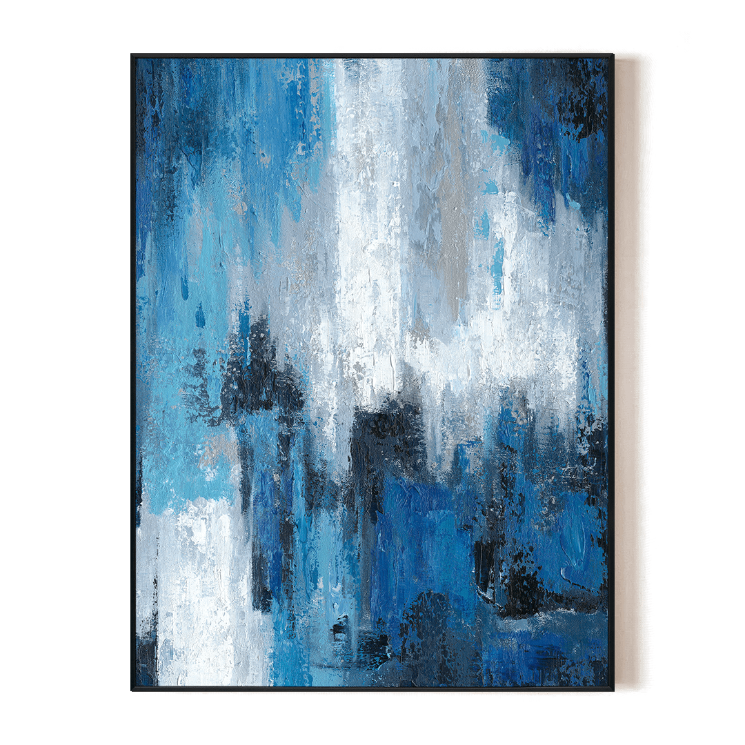 Azure Symphony - Modern Abstract Texture #J5023 Painting artwepaint 