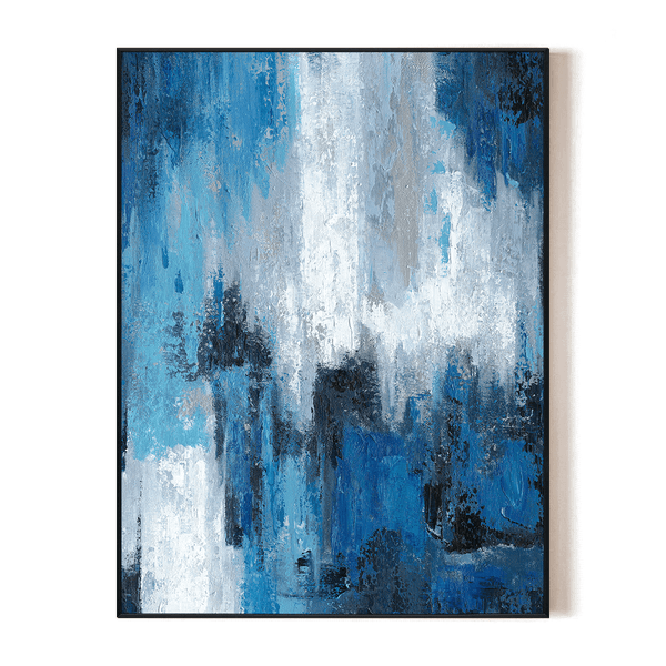 Azure Symphony - Modern Abstract Texture #J5023 Painting artwepaint 