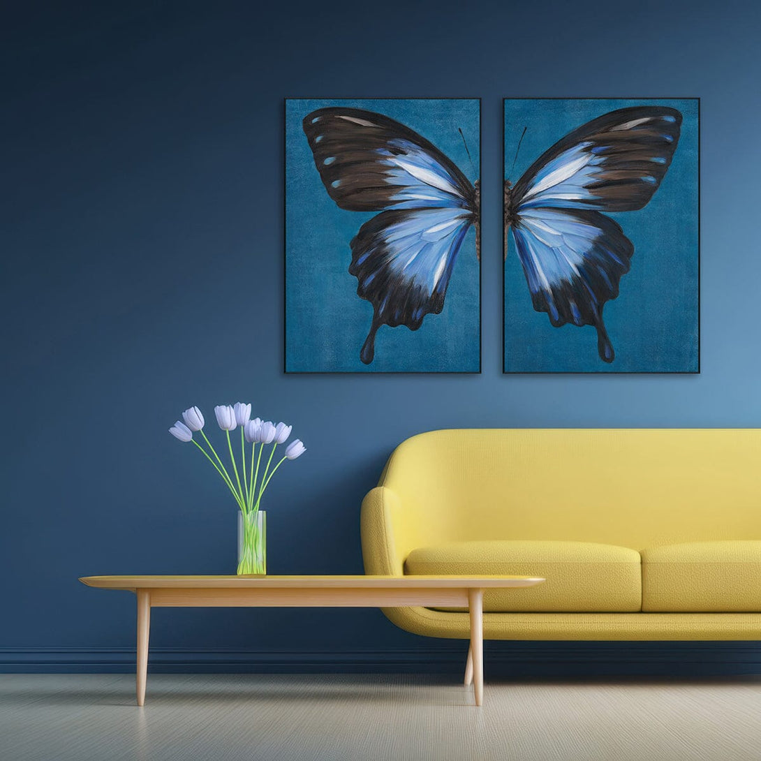Azure Wing - Dreamlike Butterfly Art #M3566 Painting artwepaint 