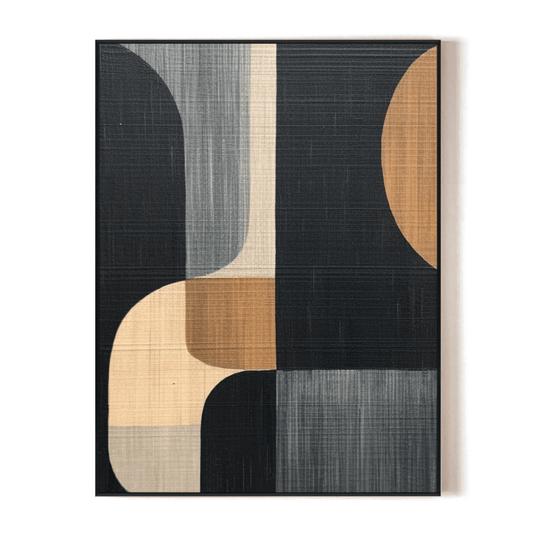 Balanced Forms – Modern Geometric Painting #MH1214(108) Painting artwepaint 