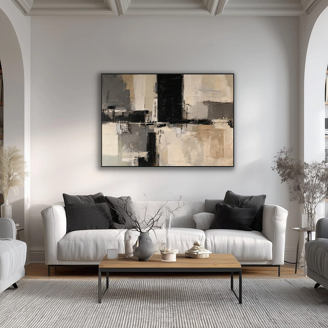 Balanced Tones-Neutral Abstract Painting #RIX1(376) Painting artwepaint 