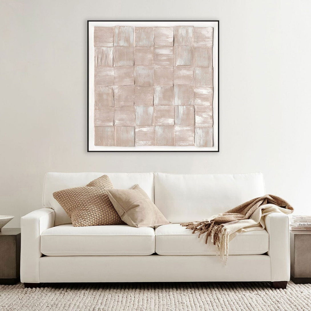 Beige Weave – 3D Textured Art #M4780 Painting artwepaint 