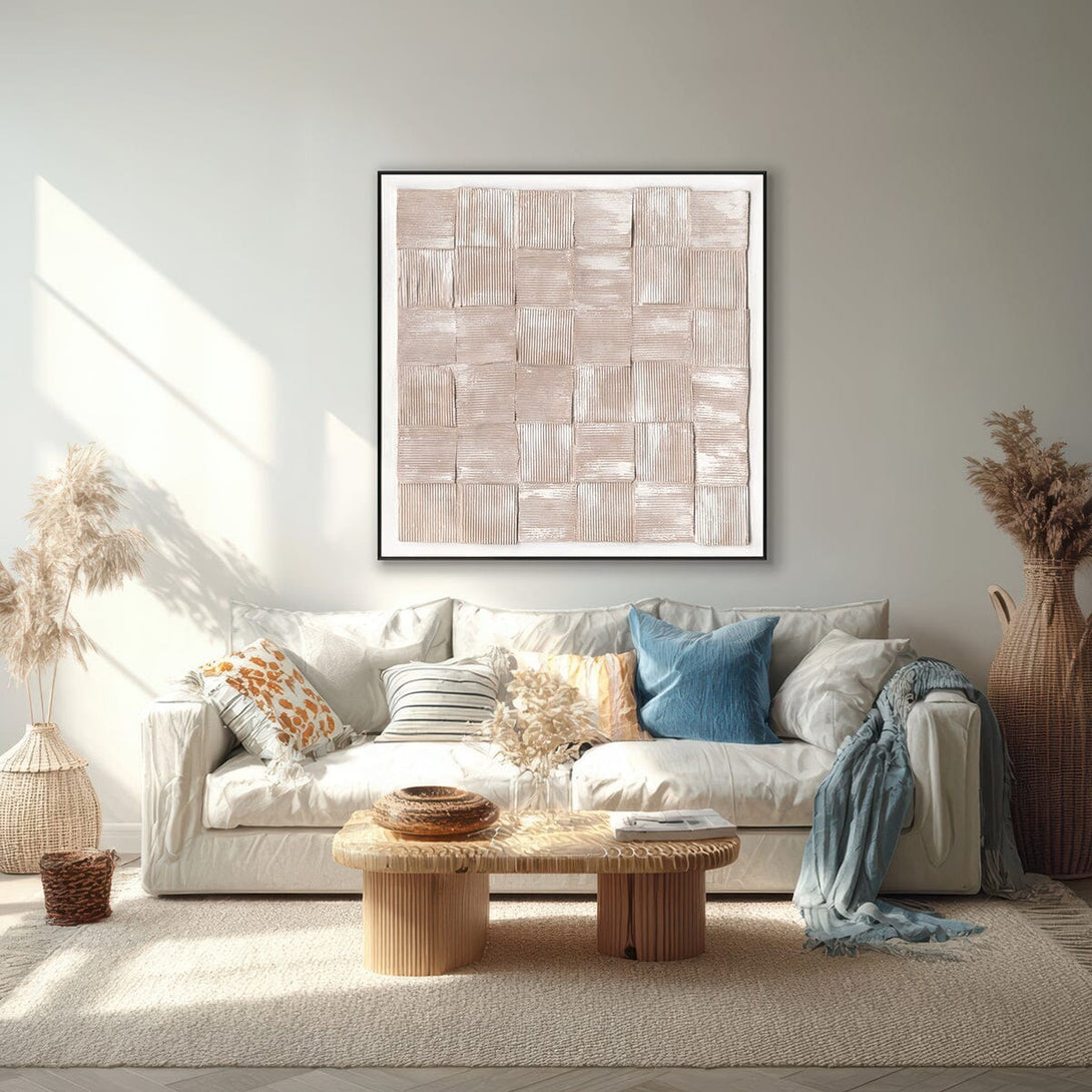 Beige Weave – 3D Textured Art #M4780 Painting artwepaint 