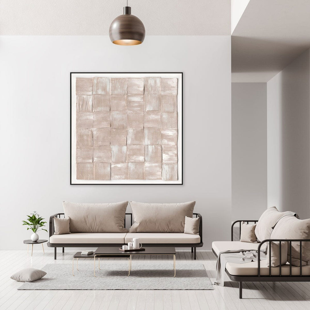 Beige Weave – 3D Textured Art #M4780 Painting artwepaint 