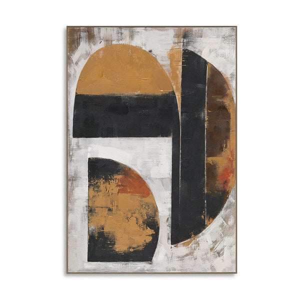 Between Light & Shadow - Geometric Abstract Art #R2553 Painting artwepaint 