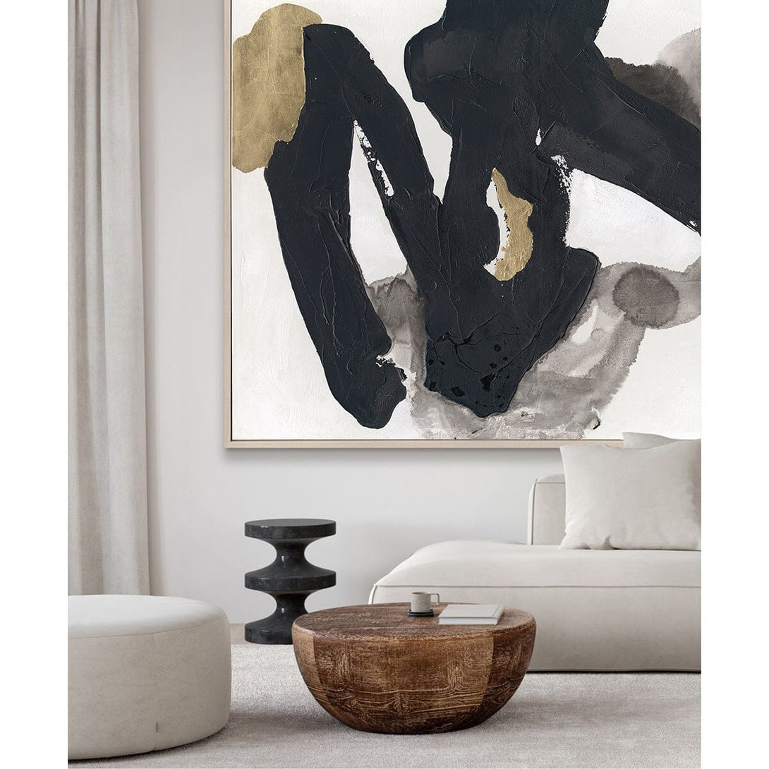 Black & Gold Rhythm - Modern Abstract Painting #M8111 Painting artwepaint 