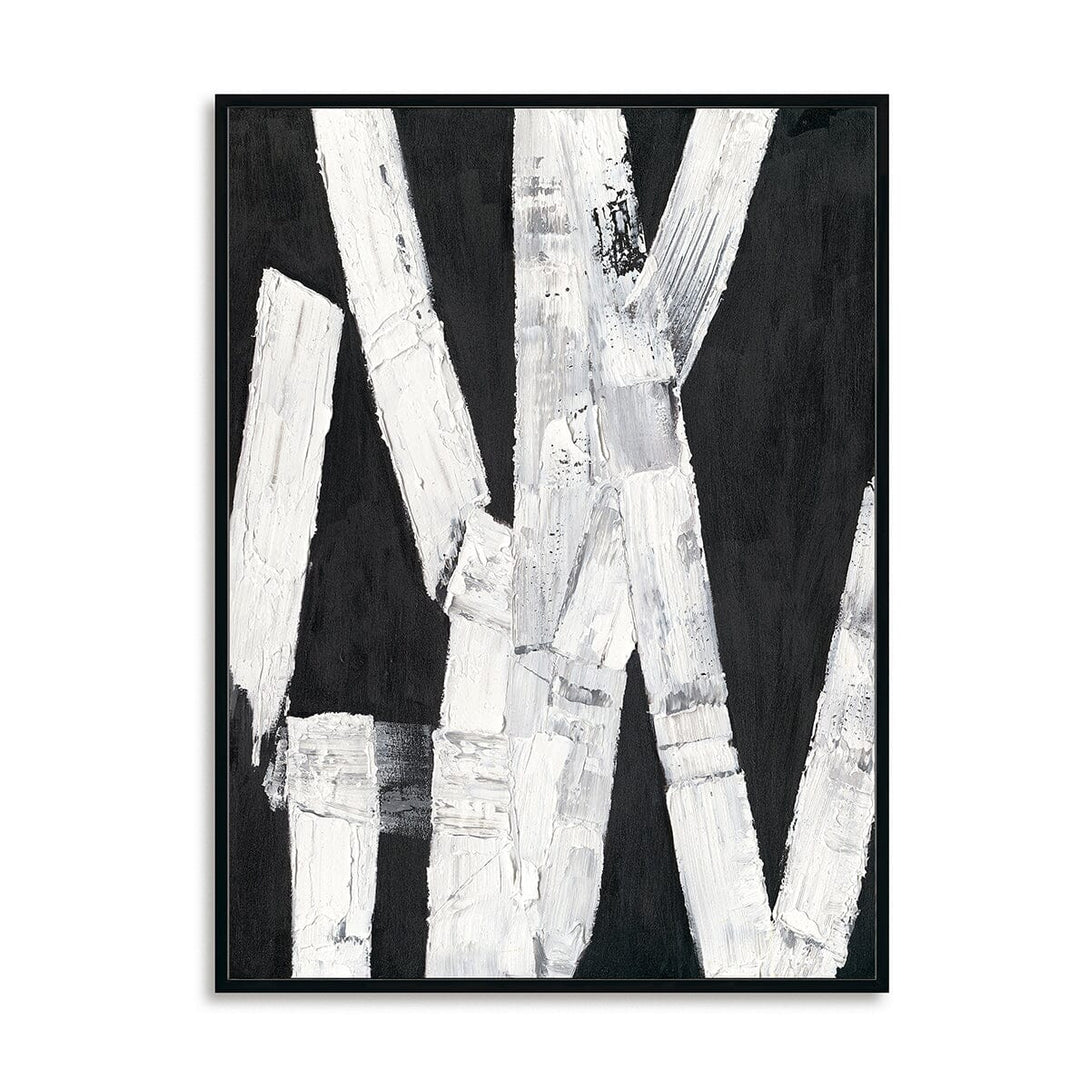 Black & White Clash - Modern Abstract Texture Painting#M3779 Painting artwepaint 
