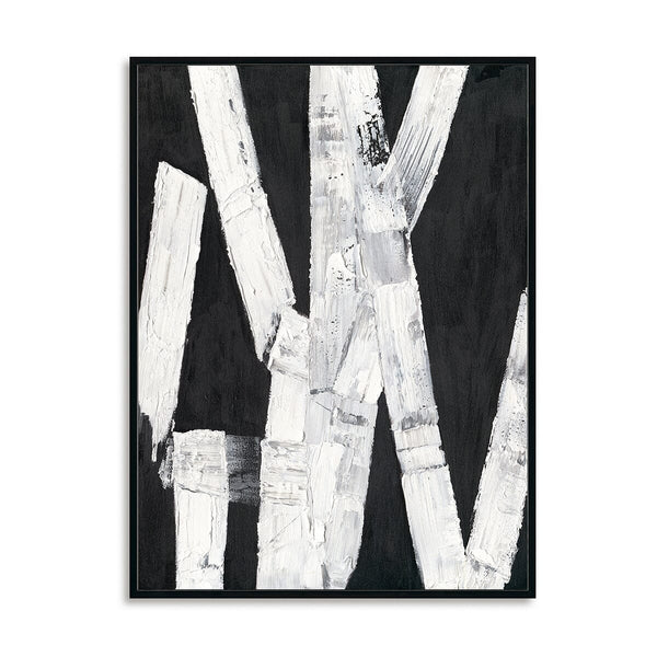 Black & White Clash - Modern Abstract Texture Painting#M3779 Painting artwepaint 