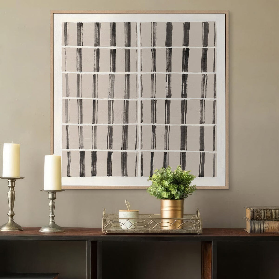 Black & White Grid - Abstract Geometric Art#M4790 Painting artwepaint 