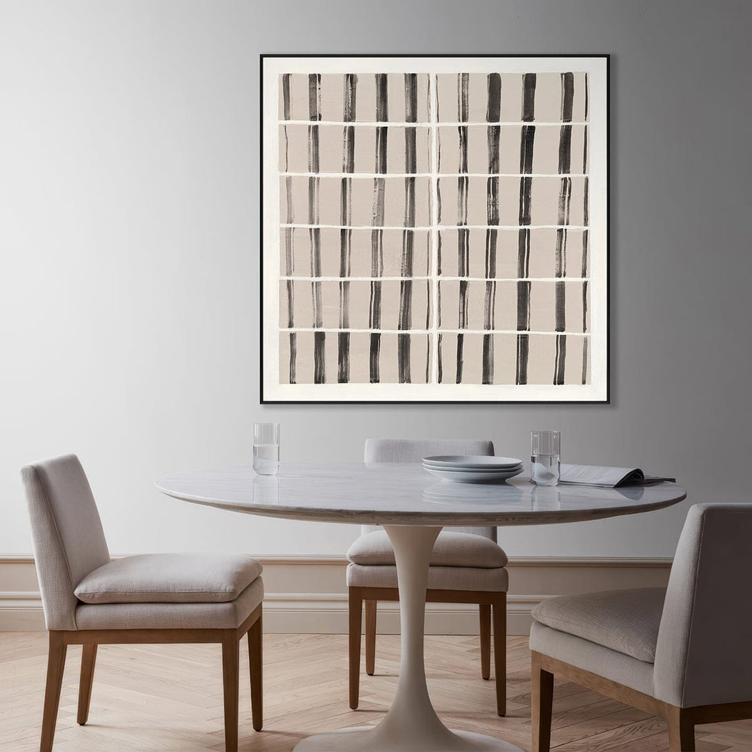 Black & White Grid - Abstract Geometric Art#M4790 Painting artwepaint 