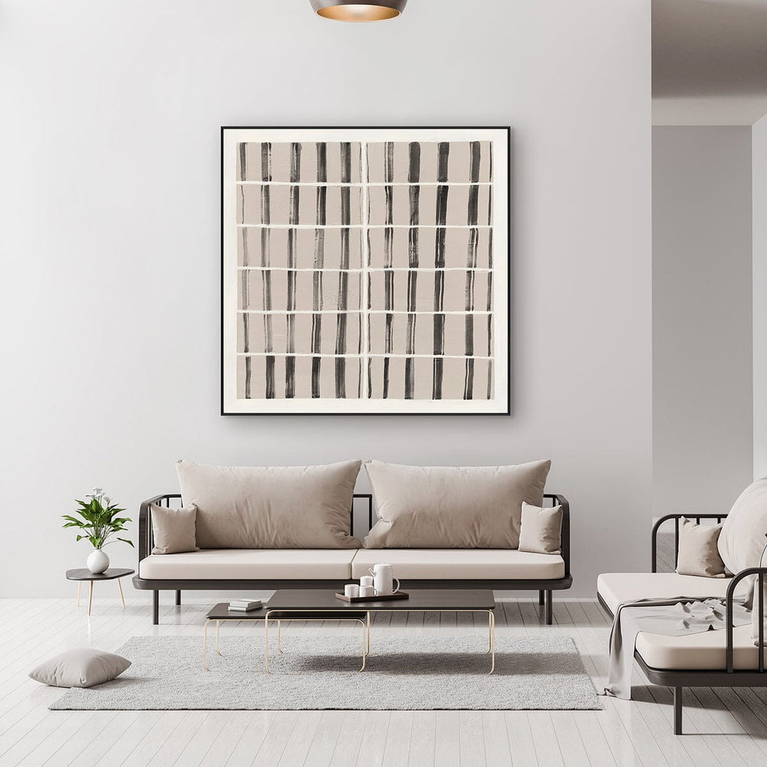 Black & White Grid - Abstract Geometric Art#M4790 Painting artwepaint 