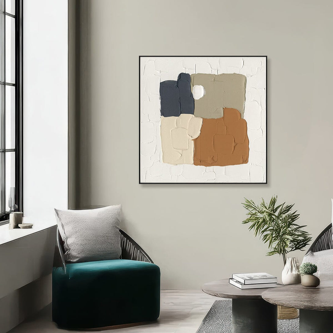 Block Texture-Color Block Abstract Painting#M2739 Painting artwepaint 
