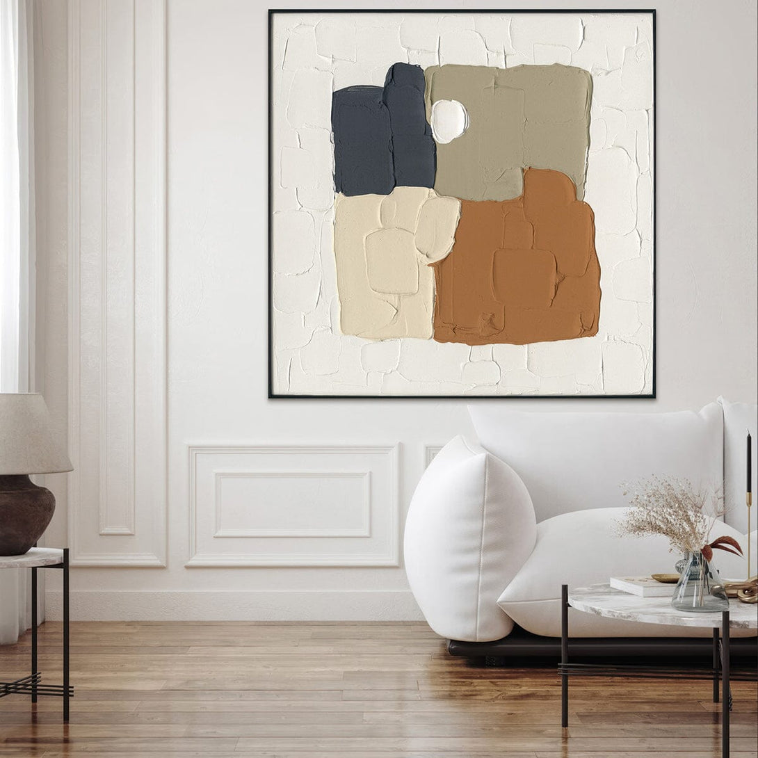 Block Texture-Color Block Abstract Painting#M2739 Painting artwepaint 