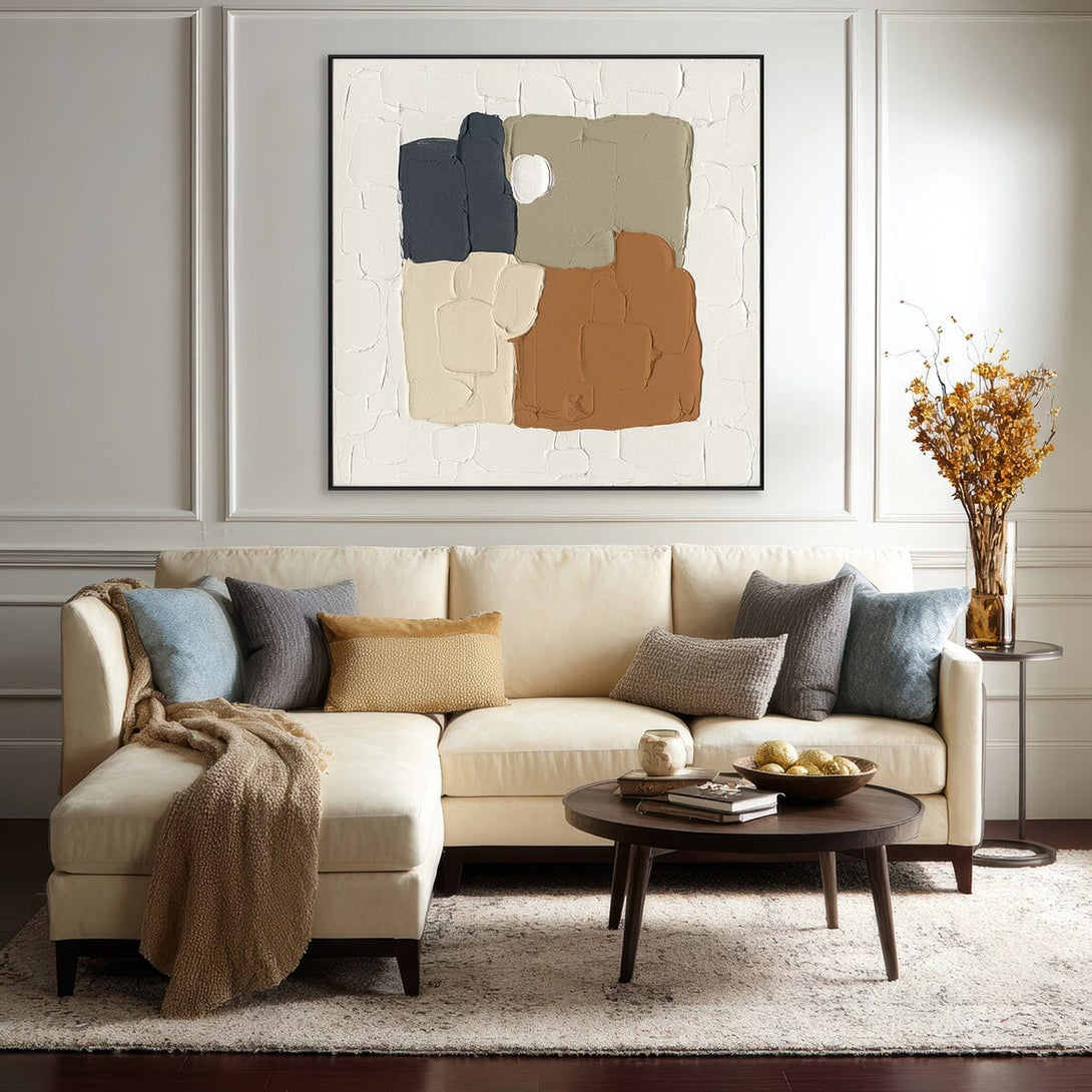 Block Texture-Color Block Abstract Painting#M2739 Painting artwepaint 