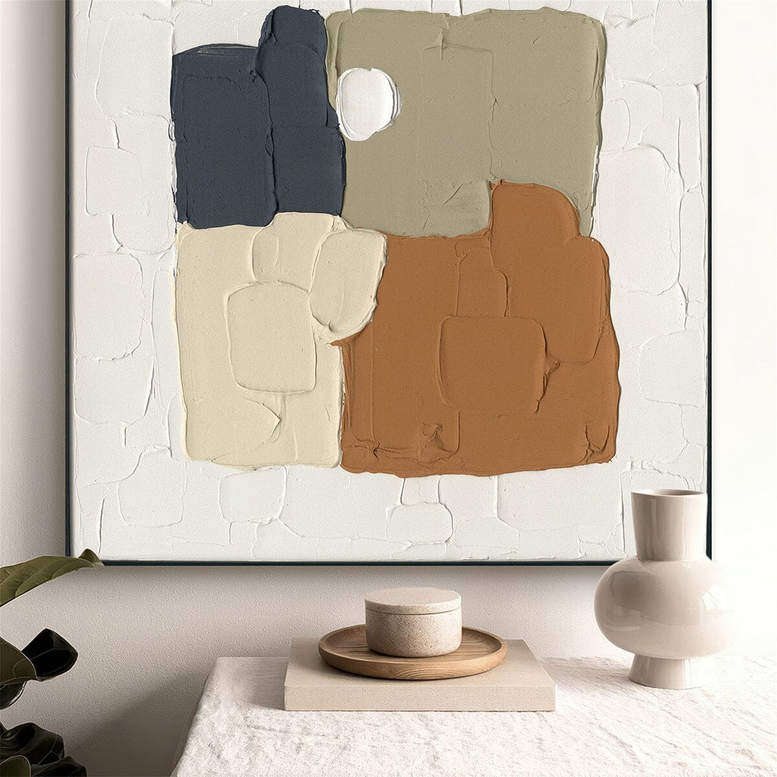 Block Texture-Color Block Abstract Painting#M2739 Painting artwepaint 