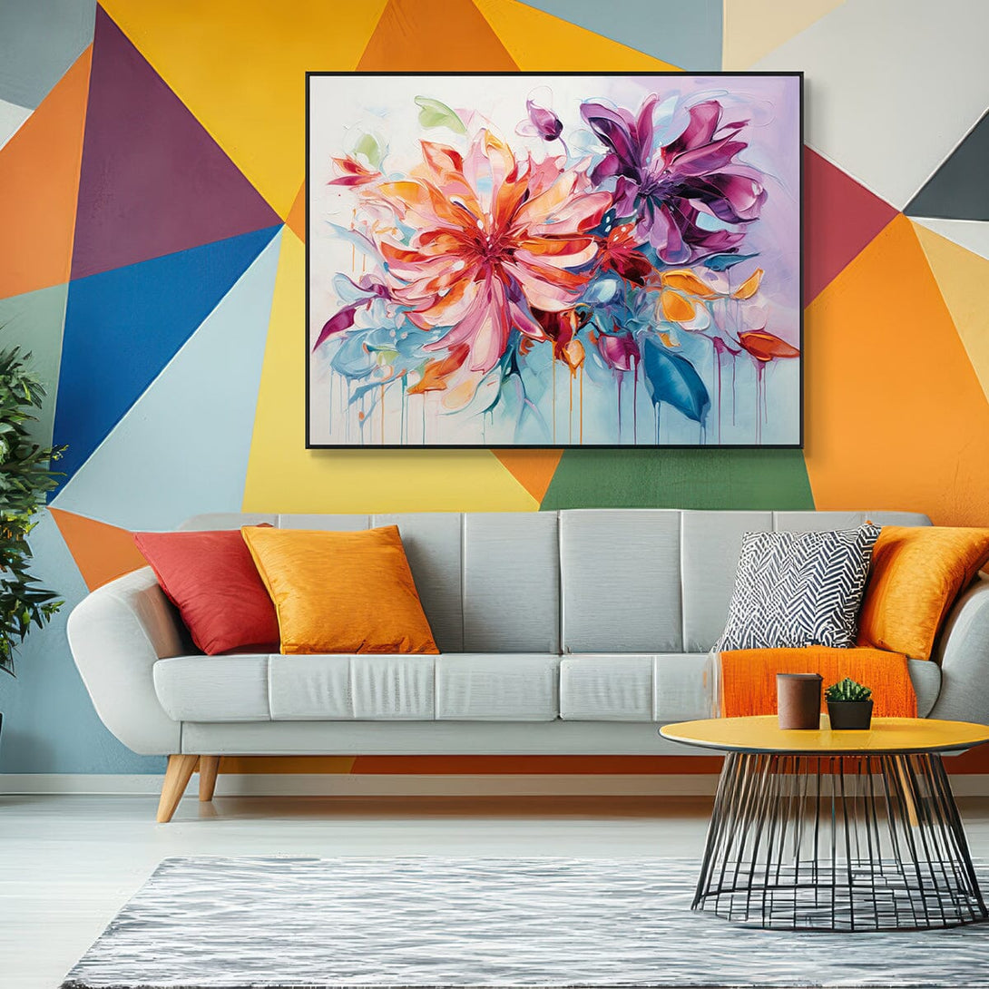 Bloom Symphony – Abstract Floral Painting #MH1220(5) Painting artwepaint 