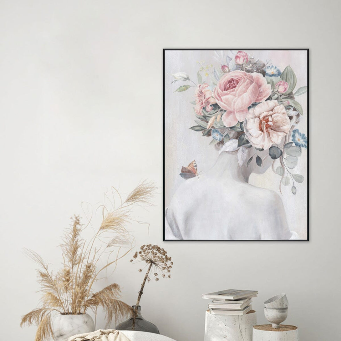 Bloomed Reverie - Floral Portrait Art#L4580 Painting artwepaint 