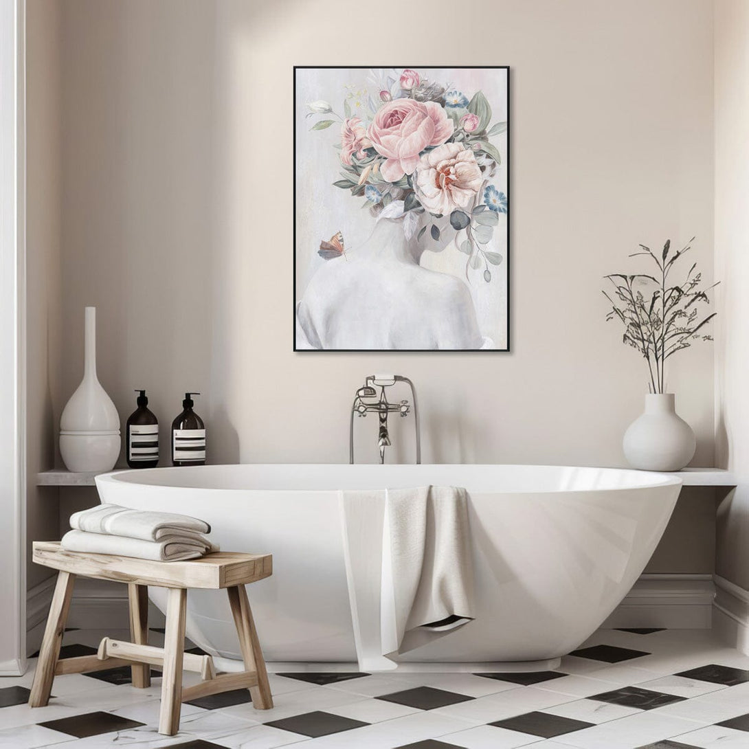 Bloomed Reverie - Floral Portrait Art#L4580 Painting artwepaint 