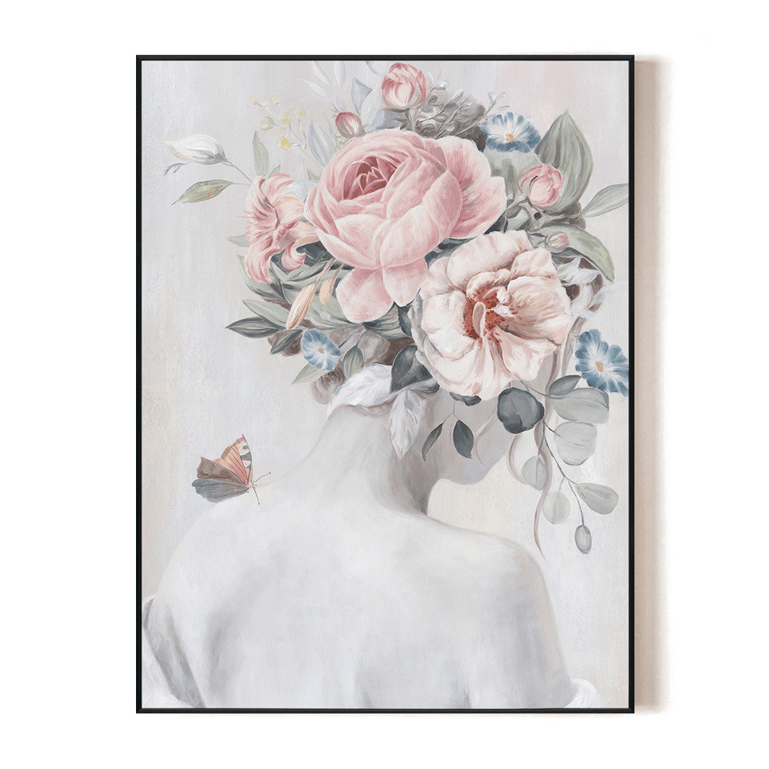 Bloomed Reverie - Floral Portrait Art#L4580 Painting artwepaint 