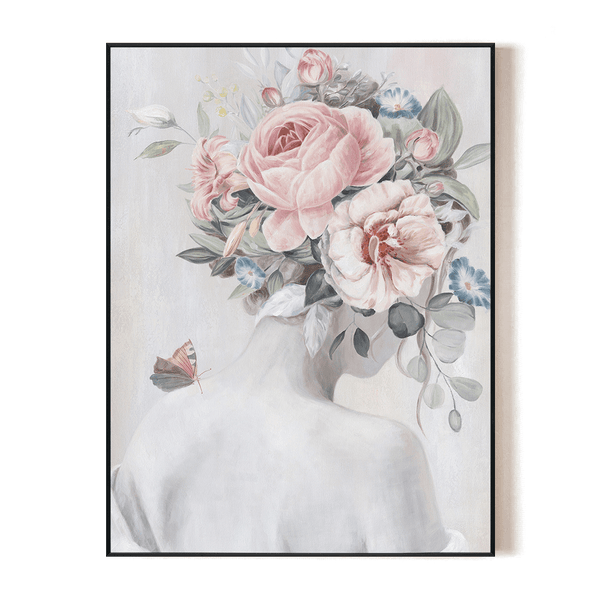 Bloomed Reverie - Floral Portrait Art#L4580 Painting artwepaint 