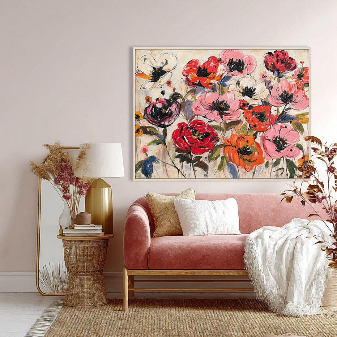 Blooming Charm - Vibrant Floral Art#P4657 Painting artwepaint 