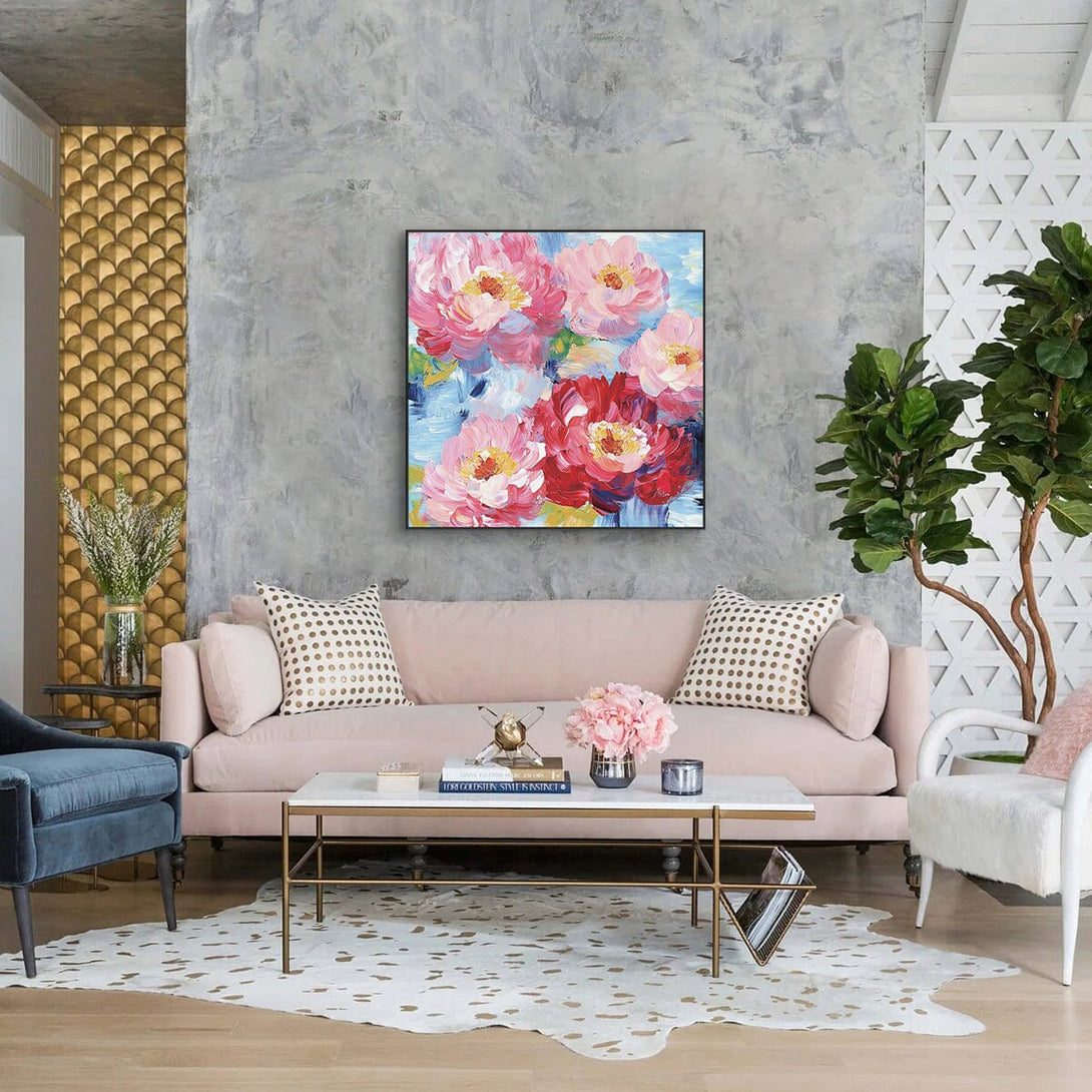Blooming Energy - Abstract Peony Painting #PIX2(191) Painting artwepaint 