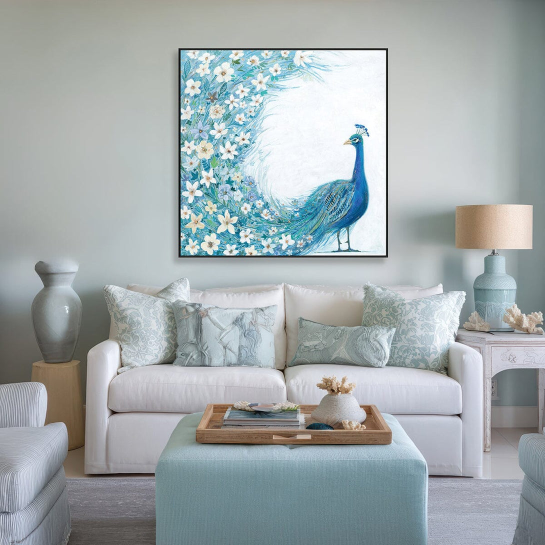 Blooming Majesty – Peacock with Floral Tail Painting #L5516 Painting artwepaint 
